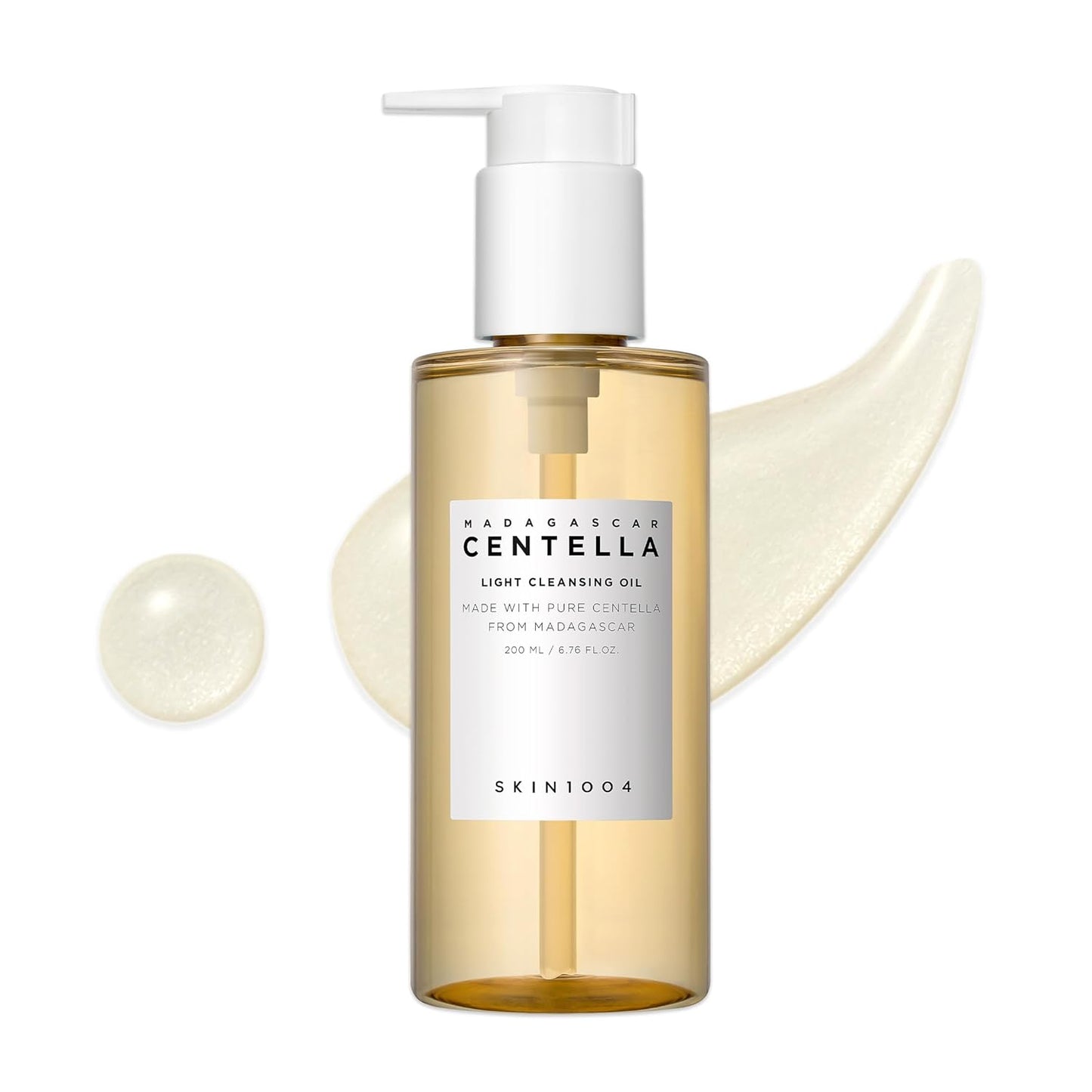 Madagascar Centella Light Cleansing Oil 6.76 Fl.Oz, 200Ml | Gentle Oil Cleanser for Face, Korean Facial Cleanser, Double Cleansing