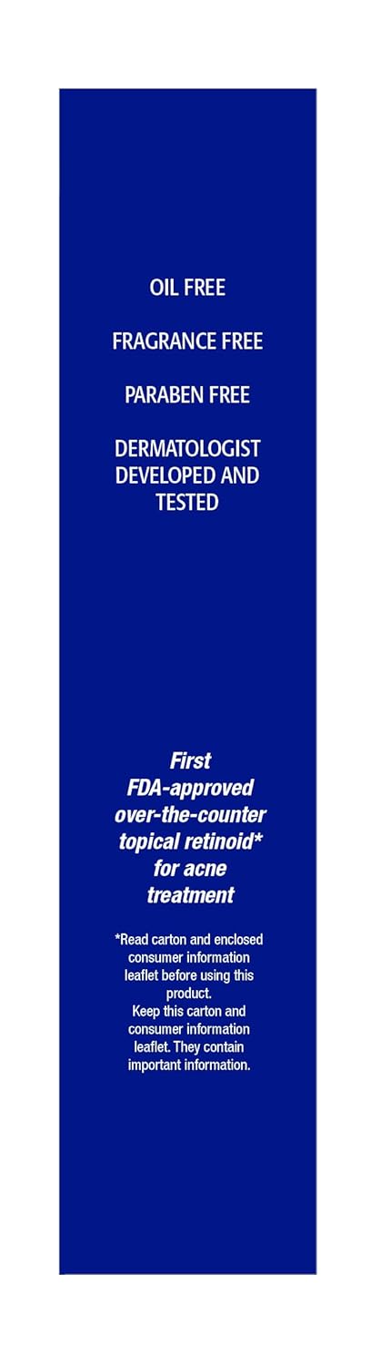 Adapalene 0.1% USP Gel, Paraben Free, Retinoid Acne-Prone Facial Treatment for Sensitive Skin, Prescription Strenght (1.6)